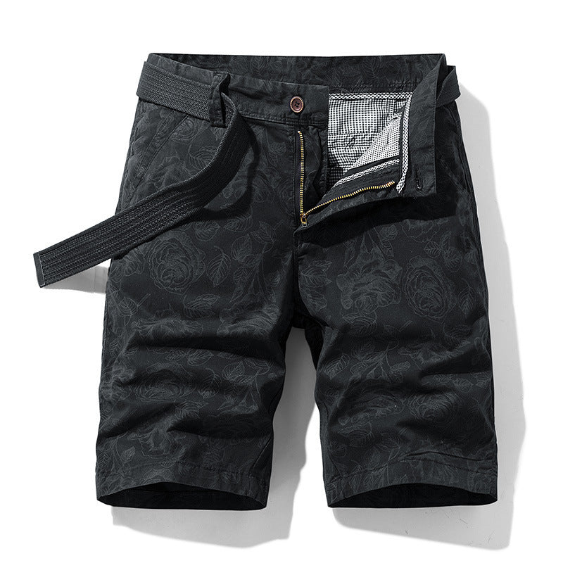 EOS | Shorts mit Blumenmuster und Seitentaschen