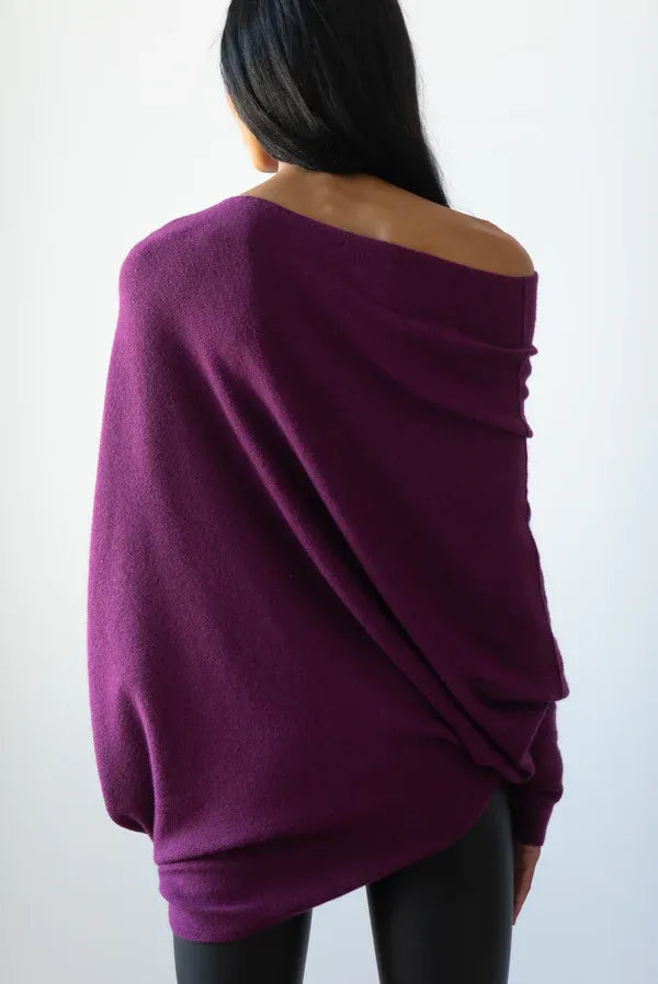 EOS | Asymmetrischer Cloud Drapierter Pullover
