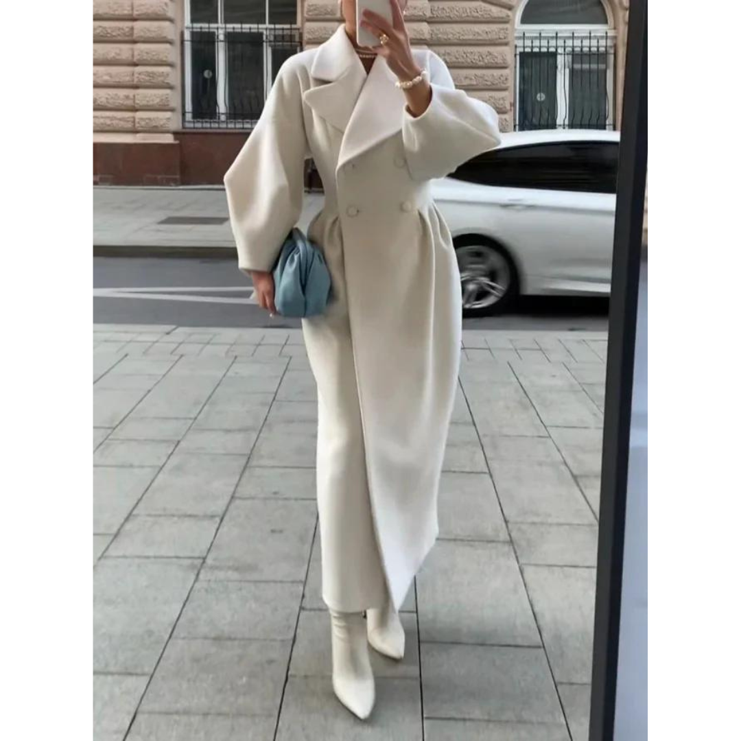 EOS | Eleganter Woll Trenchcoat mit Laternenärmeln