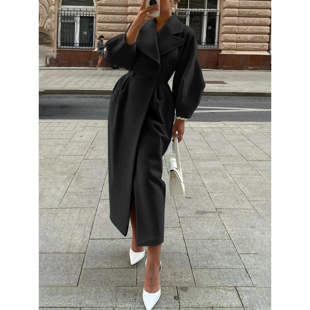 EOS | Eleganter Woll Trenchcoat mit Laternenärmeln