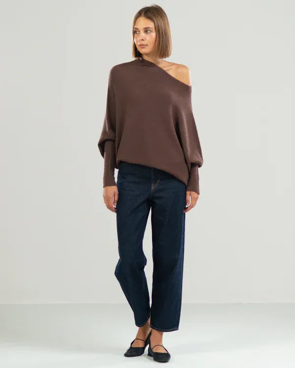 EOS | Asymmetrischer Cloud Drapierter Pullover
