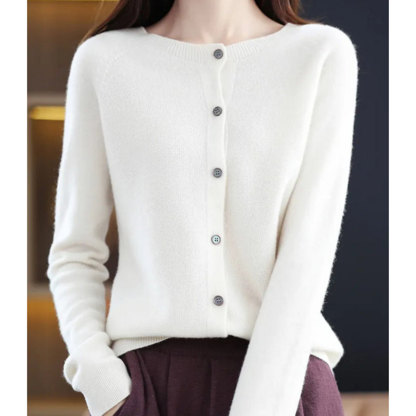 EOS Damen Rundhals Cardigan Pullover