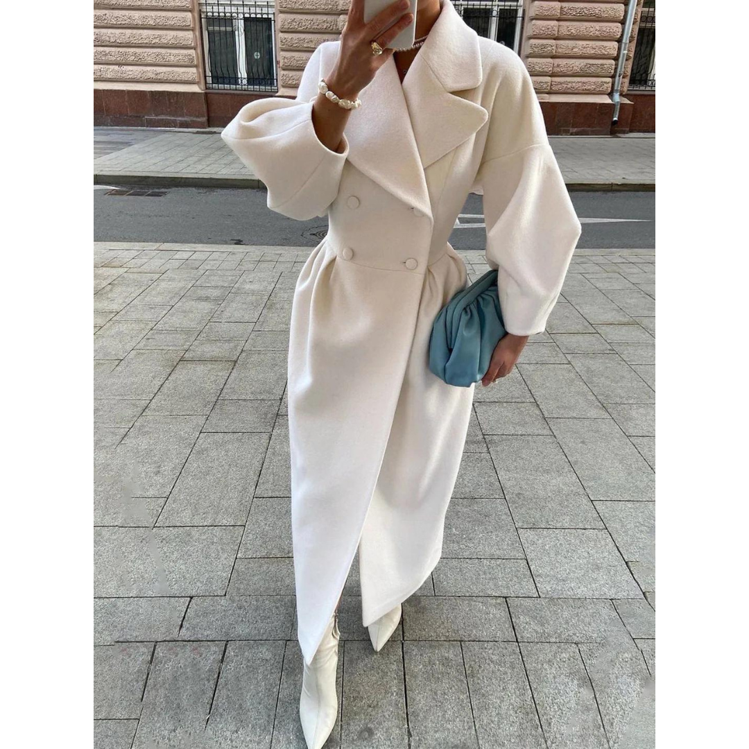 EOS | Eleganter Woll Trenchcoat mit Laternenärmeln