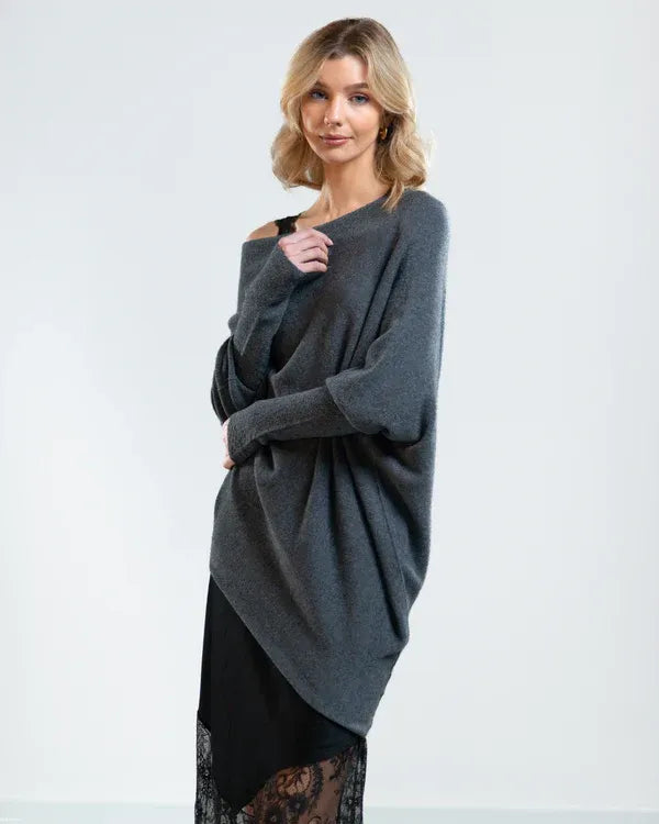 EOS | Asymmetrischer Cloud Drapierter Pullover
