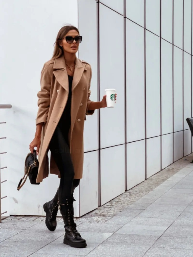 EOS | Lässiger Doppelreihiger Winter Trenchcoat