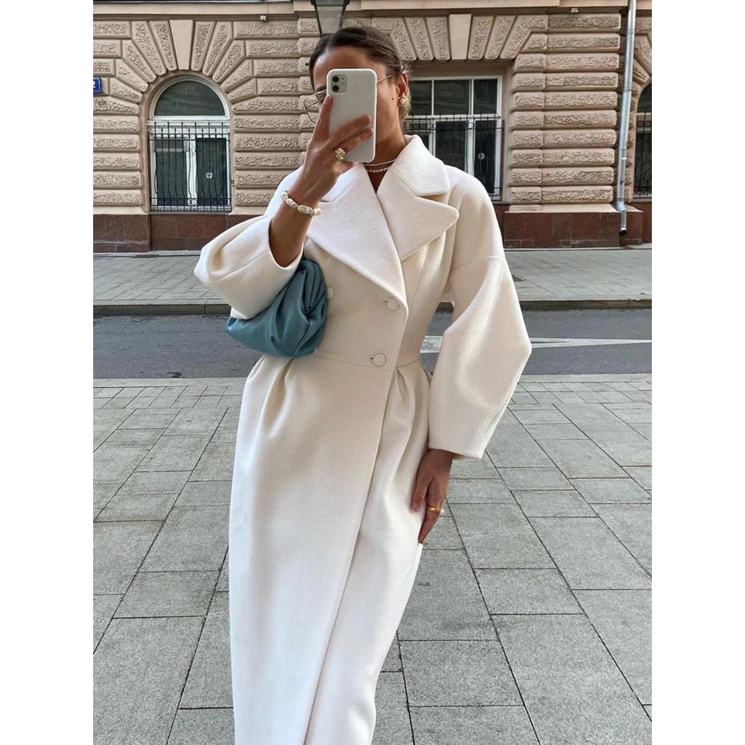EOS | Eleganter Woll Trenchcoat mit Laternenärmeln