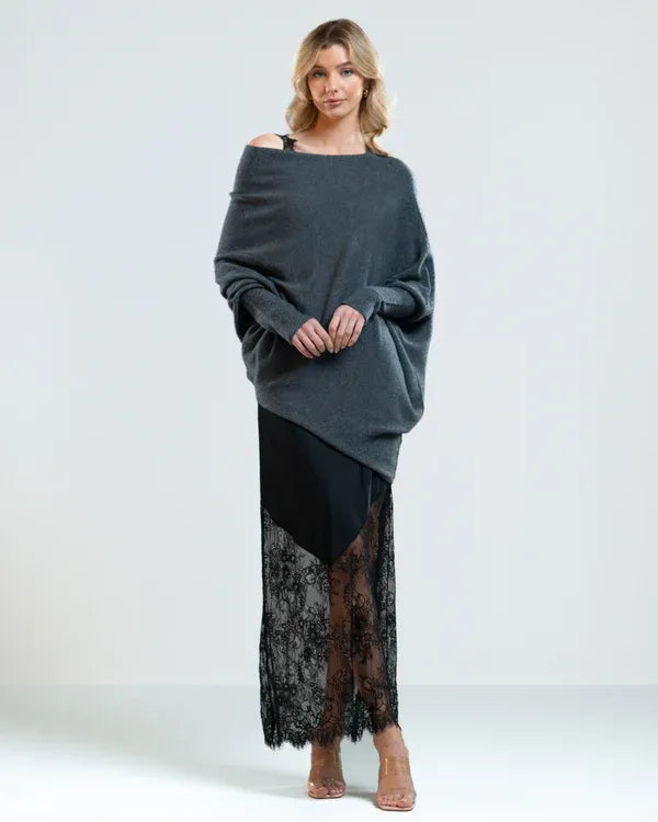 EOS | Asymmetrischer Cloud Drapierter Pullover
