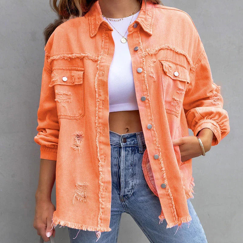 EOS | Lebendige Kante Atmungsaktive Jeansjacke