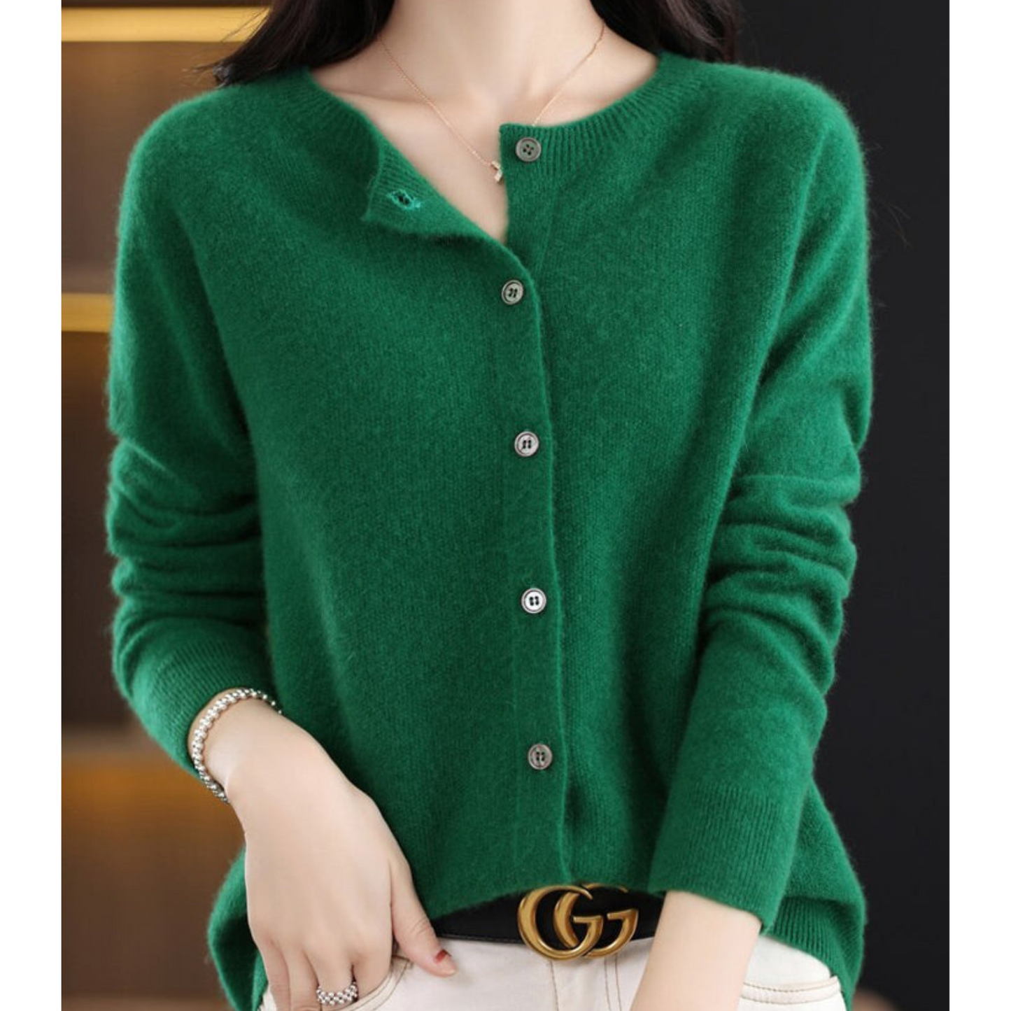 EOS Damen Rundhals Cardigan Pullover