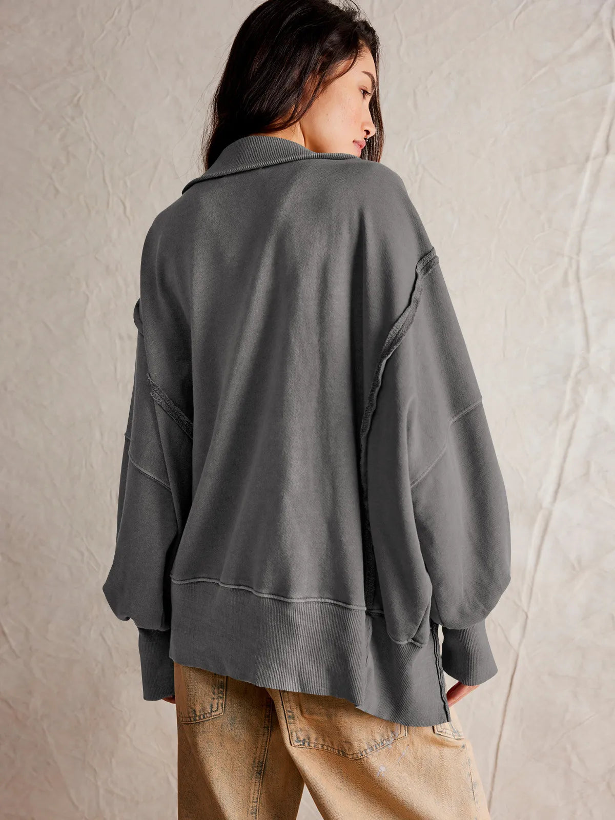 EOS - Lässiges Sweatshirt Mit Knöpfen Und Lampenärmeln