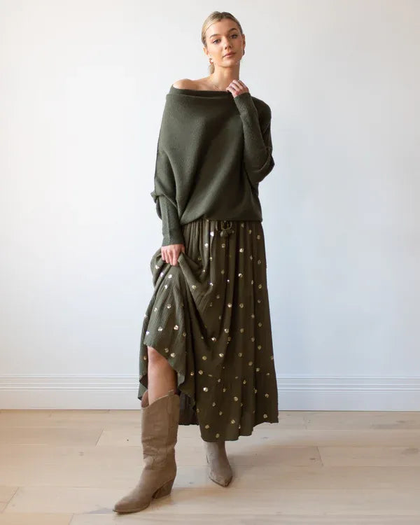 EOS | Asymmetrischer Cloud Drapierter Pullover