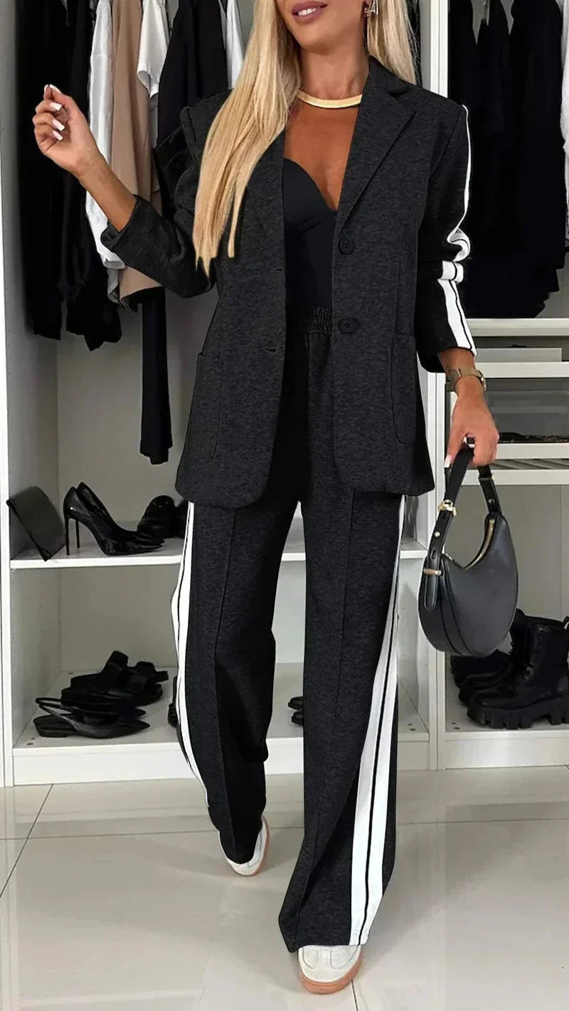 EOS | Ord Set Blazer für Damen und weite Jogginghose Zweiteiler