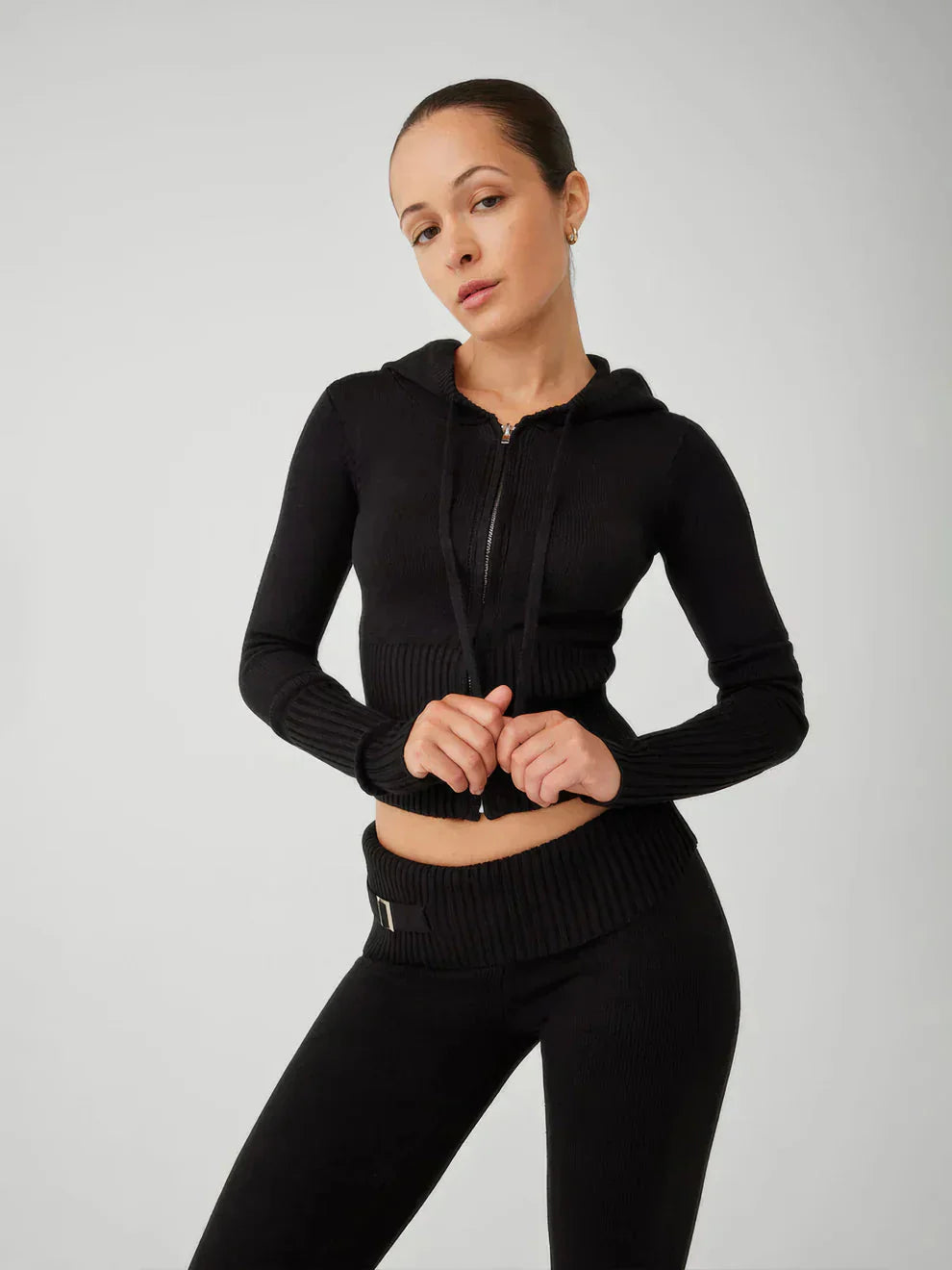 EOS | Loungewear Set Damen Zip Zweiteiliges Set aus Strickjacke und Strickhose