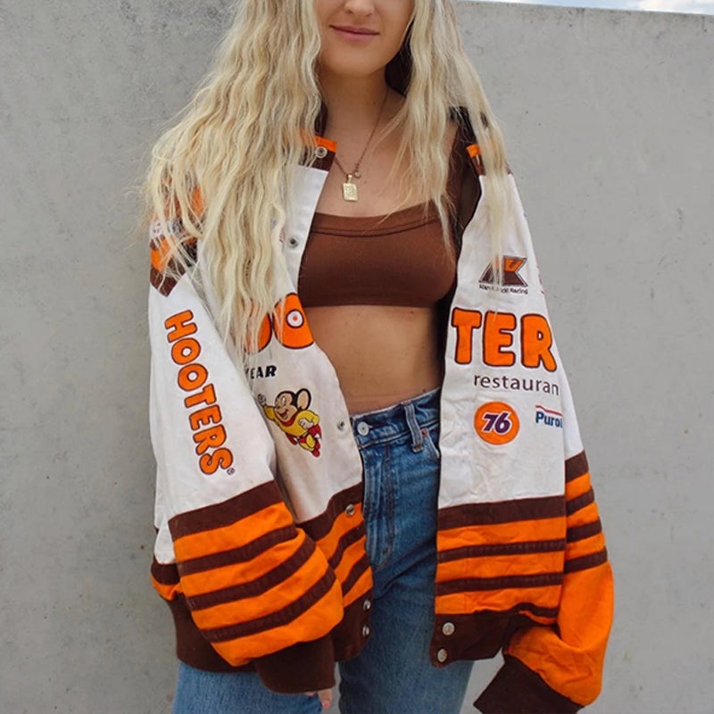 EOS | Damenjacke Oversized Hip Hop Street Style Mantel: Unübersehbarer Bomber Top