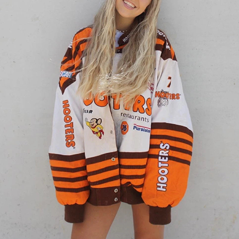 EOS | Damenjacke Oversized Hip Hop Street Style Mantel: Unübersehbarer Bomber Top