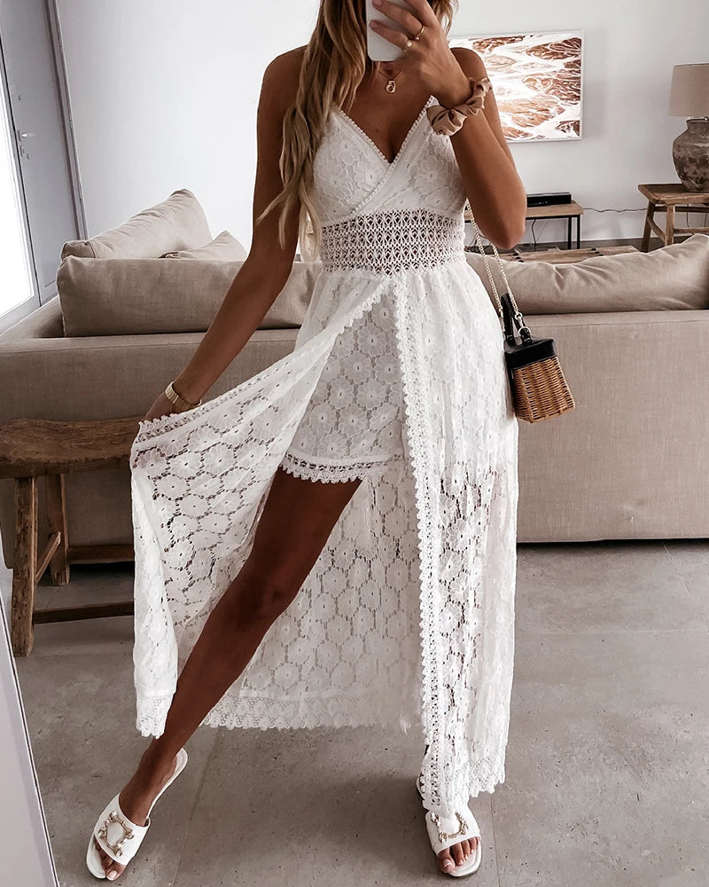 EOS | Jumpsuit mit Spitzendruck