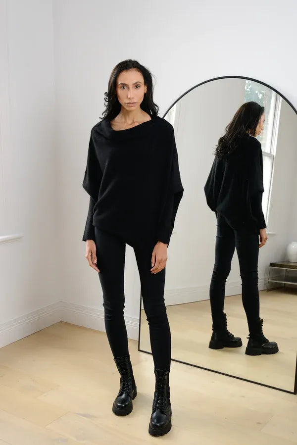 EOS | Asymmetrischer Cloud Drapierter Pullover