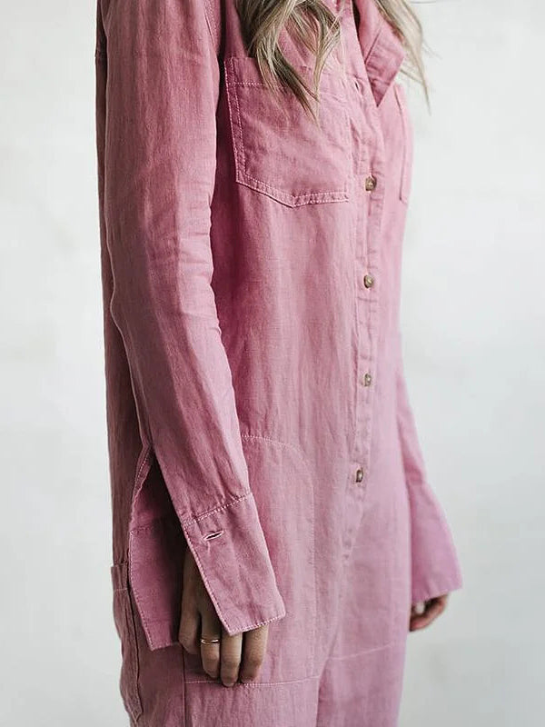 EOS | Loose Fit Button Up Langärmeliger EOS | Damenbekleidung
