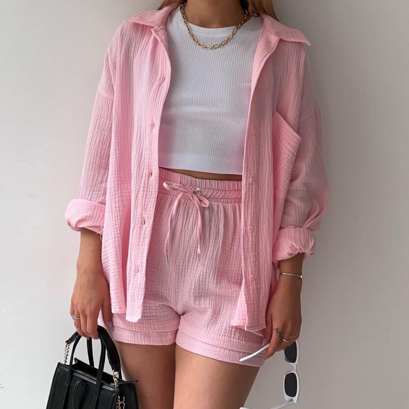 EOS | Set Knopfleiste Sommer Zweiteiliges Set Damenbekleidung