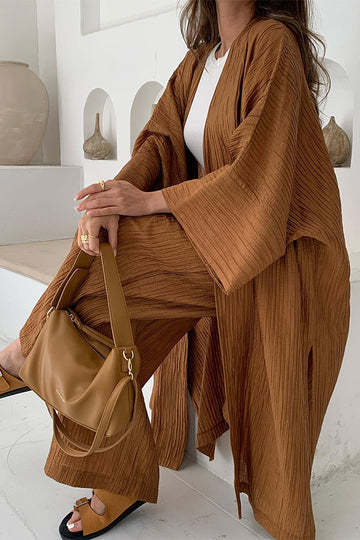 EOS | Set aus Strickjacke und Hose