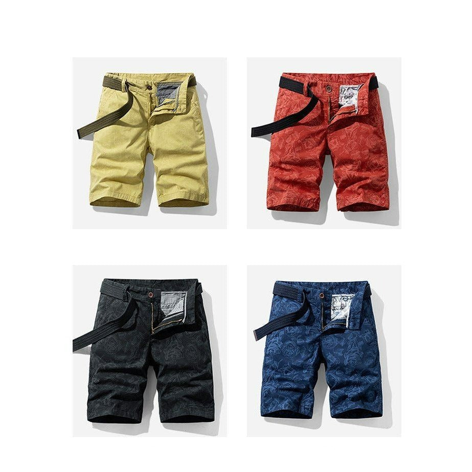 EOS | Shorts mit Blumenmuster und Seitentaschen