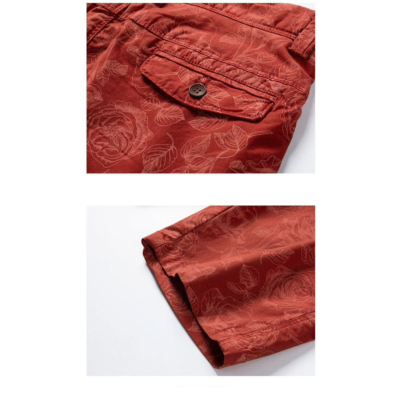 EOS | Shorts mit Blumenmuster und Seitentaschen