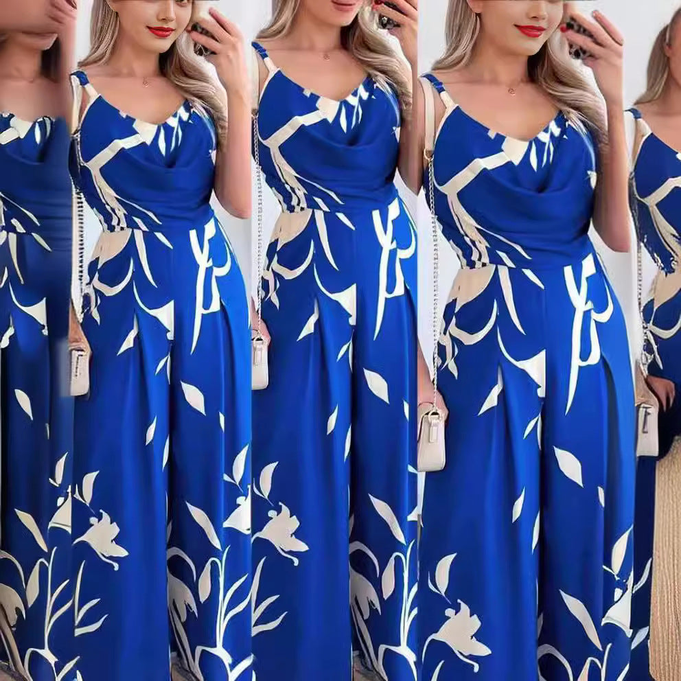 EOS | Eleganter Rückenausschnitt weiter Beinhosen-Jumpsuit