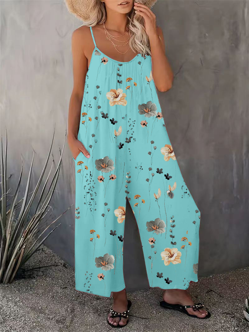 EOS | Heiß verkaufter bedruckter ärmelloser Jumpsuit
