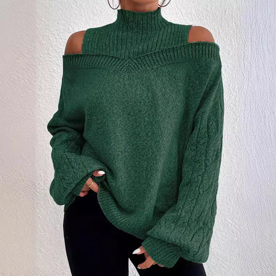 EOS | Oversized grenzüberschreitender Strickpullover für Frauen