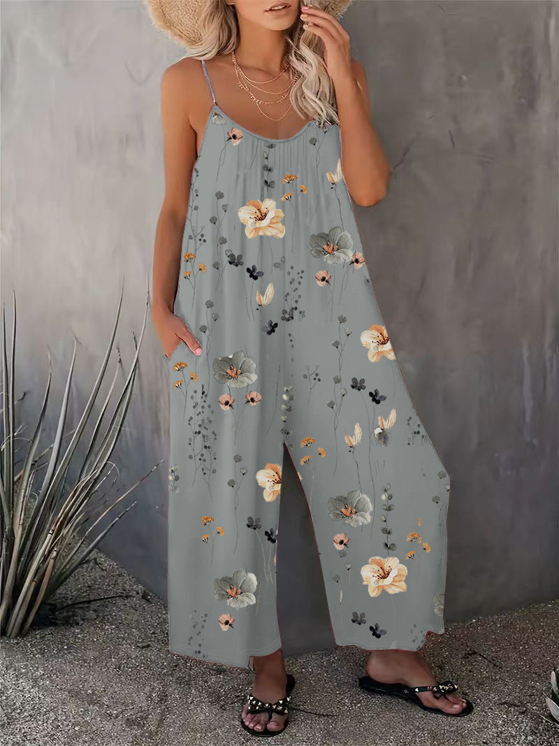 EOS | Heiß verkaufter bedruckter ärmelloser Jumpsuit