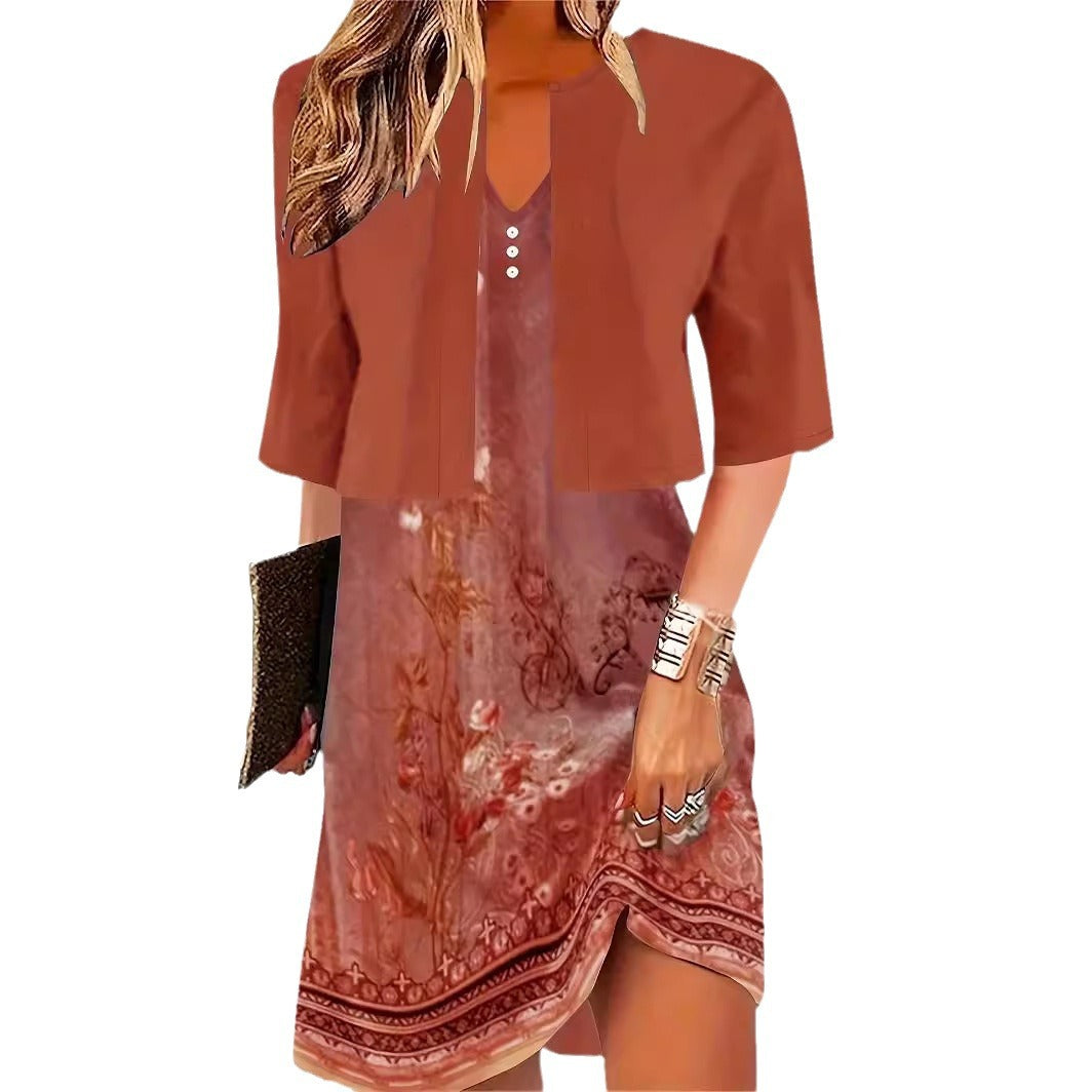 EOS | Elegantes Langrock Zwei-Teile Kleid