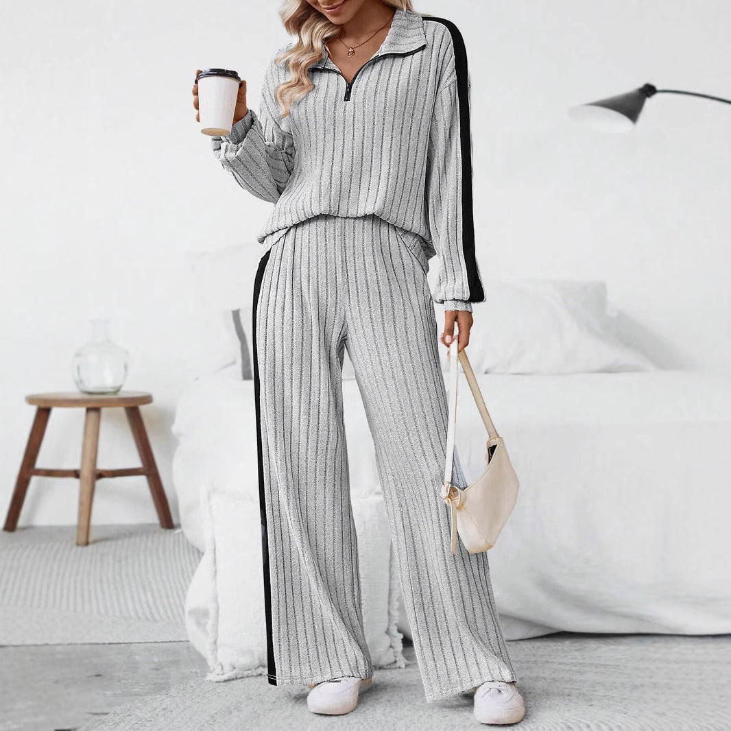EOS | Designer Sweatshirt und Weite-Hosen Set