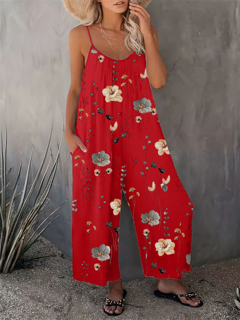 EOS | Heiß verkaufter bedruckter ärmelloser Jumpsuit