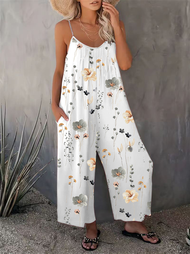 EOS | Heiß verkaufter bedruckter ärmelloser Jumpsuit