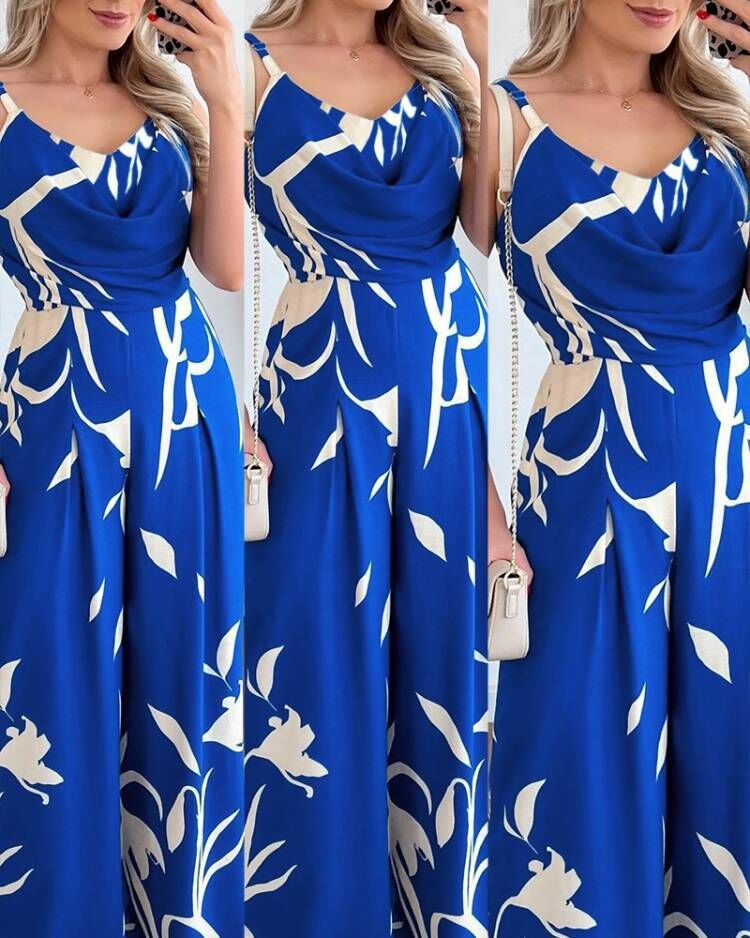 EOS | Eleganter Rückenausschnitt weiter Beinhosen-Jumpsuit
