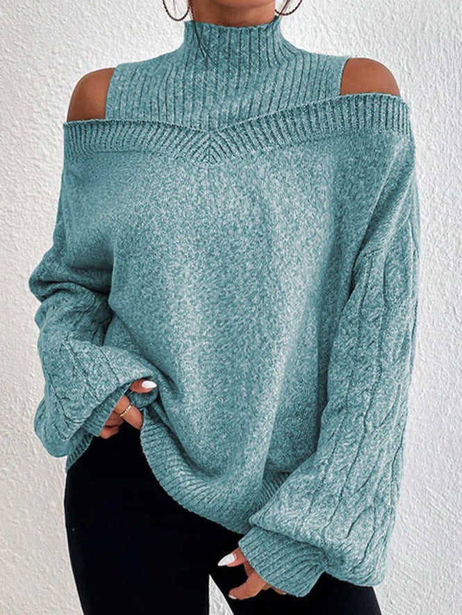 EOS | Oversized grenzüberschreitender Strickpullover für Frauen