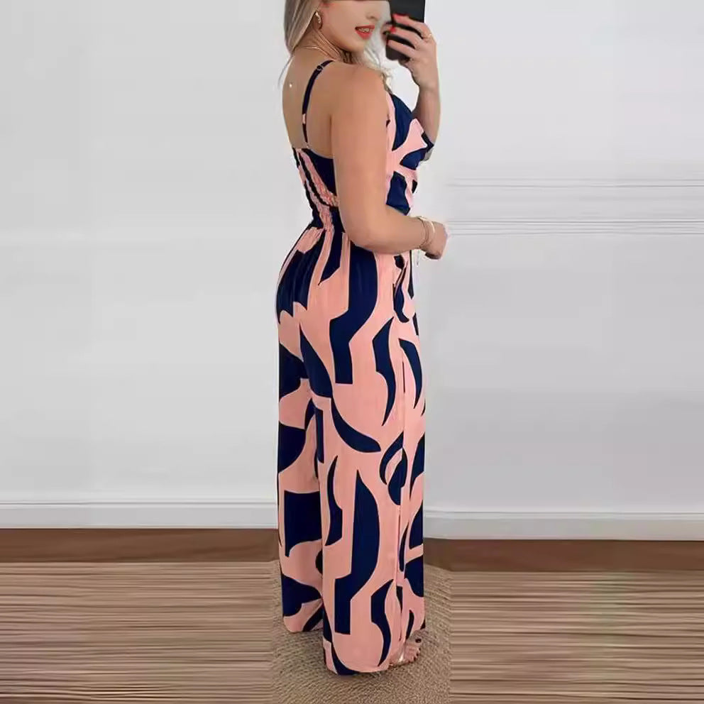 EOS | Eleganter Rückenausschnitt weiter Beinhosen-Jumpsuit