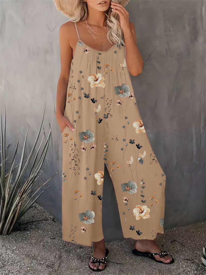 EOS | Heiß verkaufter bedruckter ärmelloser Jumpsuit