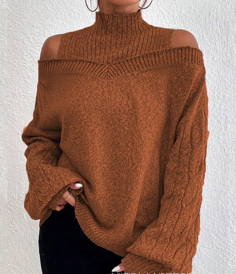 EOS | Oversized grenzüberschreitender Strickpullover für Frauen
