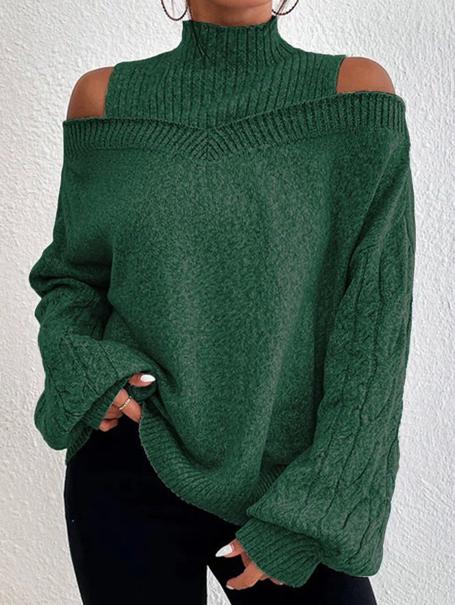 EOS | Oversized grenzüberschreitender Strickpullover für Frauen