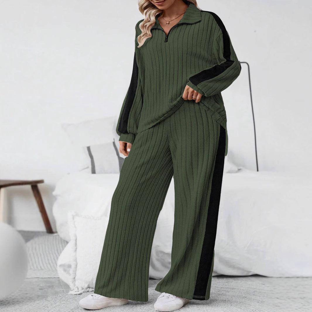 EOS | Designer Sweatshirt und Weite-Hosen Set