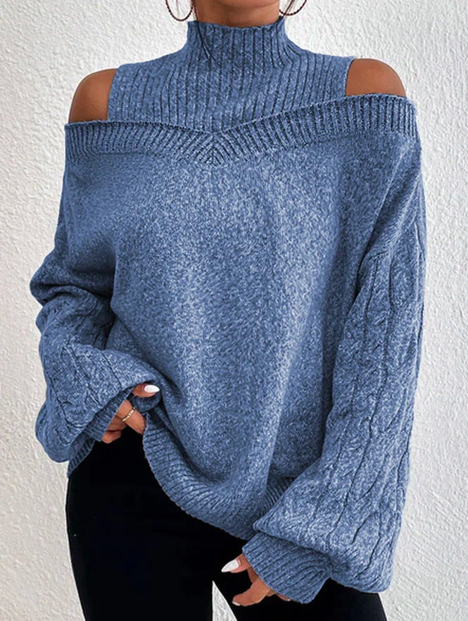 EOS | Oversized grenzüberschreitender Strickpullover für Frauen