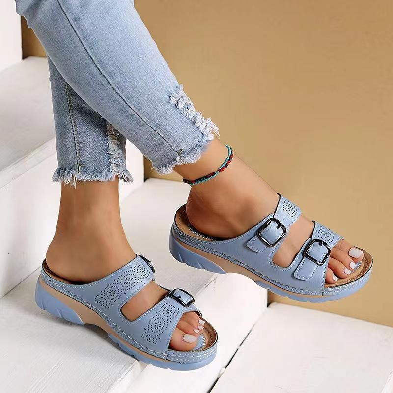 EOS | Sandalen Schnallenriemen Slip On Sommerschuhe EOS | Hausschuhe Damen