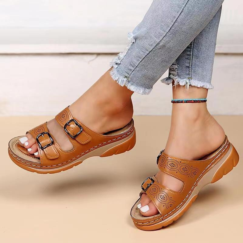 EOS | Sandalen Schnallenriemen Slip On Sommerschuhe EOS | Hausschuhe Damen