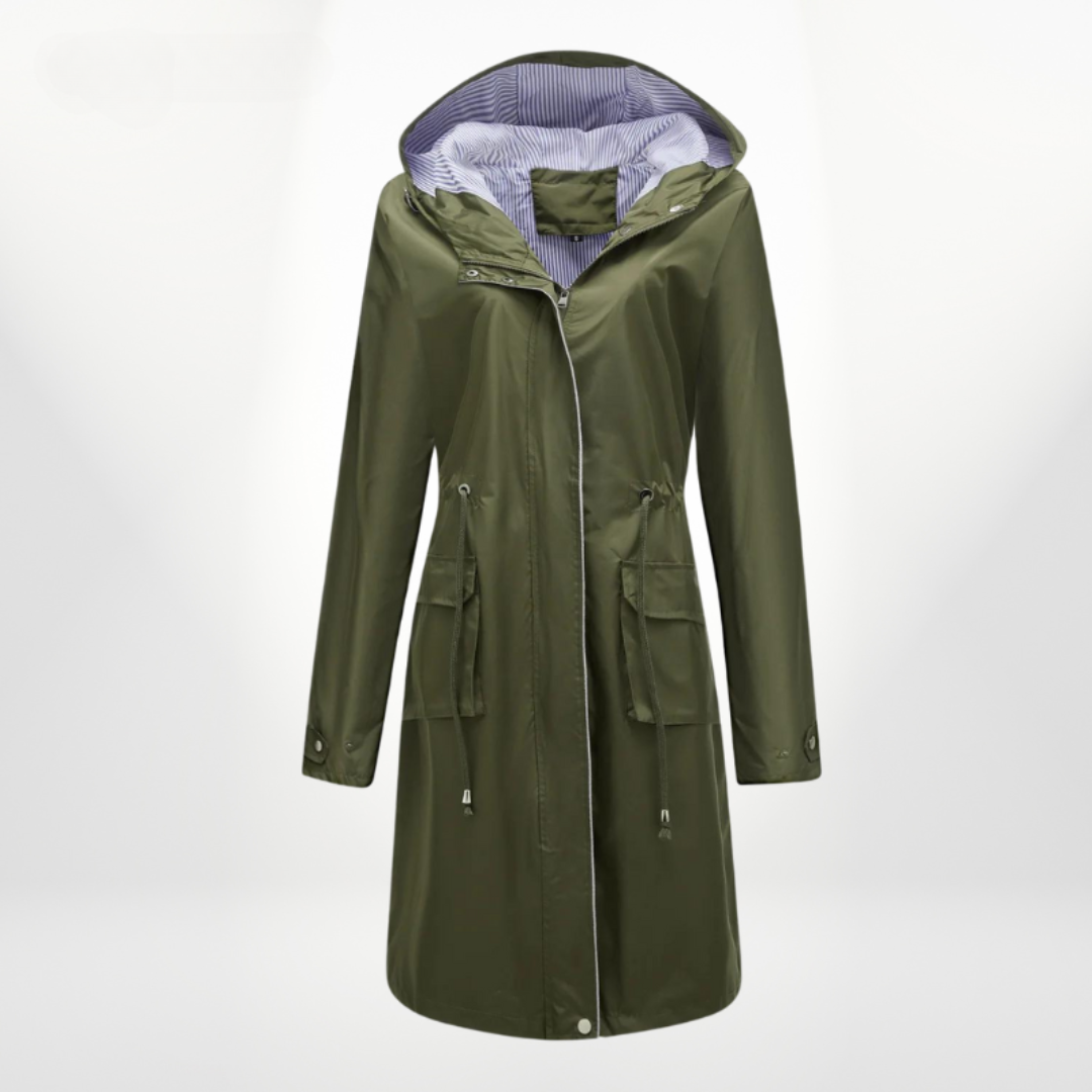 EOS | wasserdichter langer Parka mit Kapuze für Damen