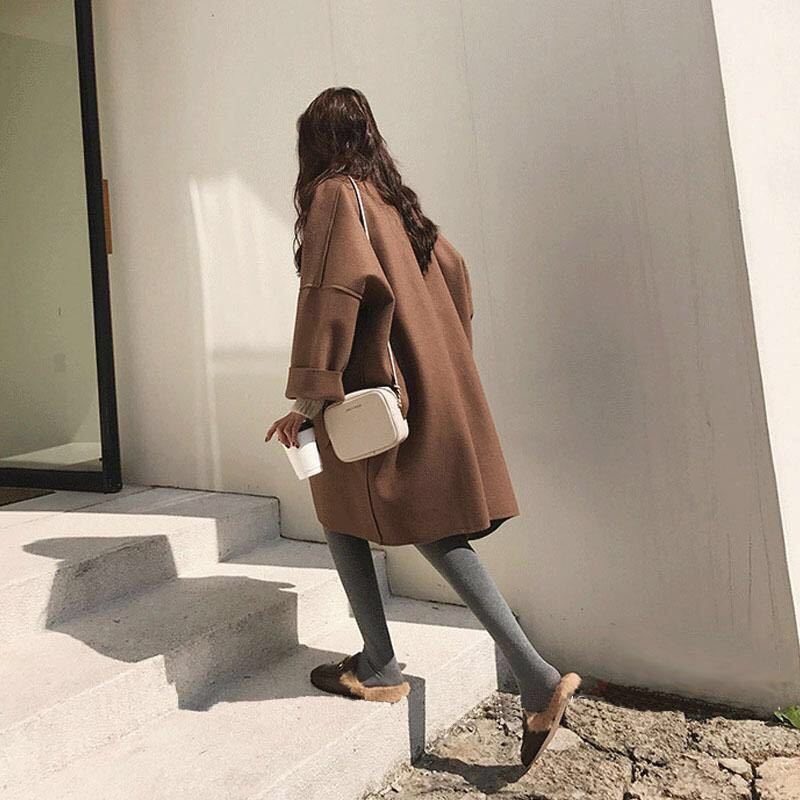 EOS | Eleganter Lockerer Woll Trenchcoat für