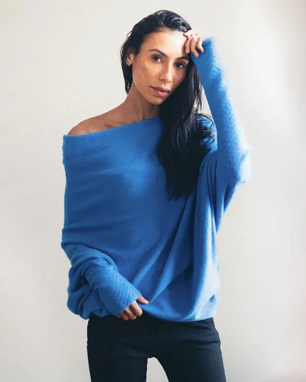 EOS | Asymmetrischer Cloud Drapierter Pullover