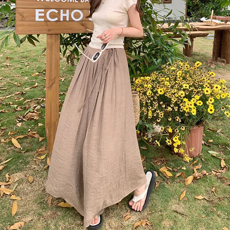 EOS | Rosa Maxi Leinenrock