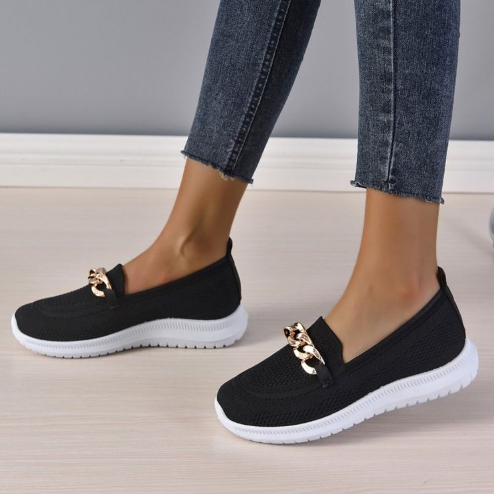 EOS | Sneaker Mesh Metallkette Walking Schuhe Damen Sneaker