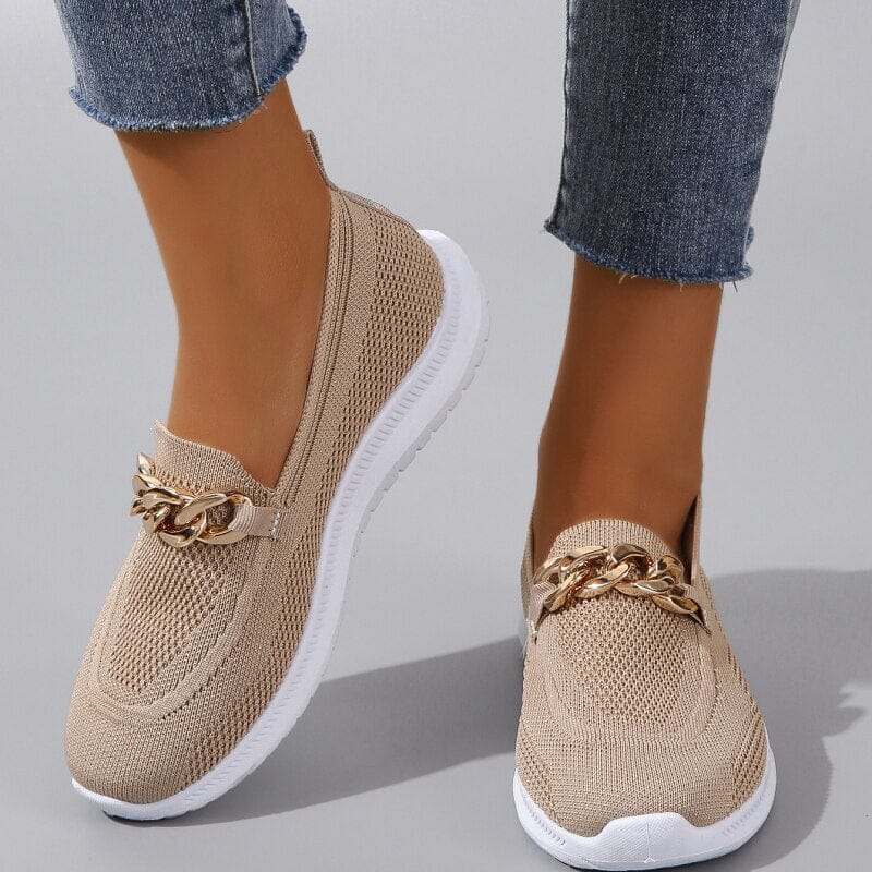 EOS | Sneaker Mesh Metallkette Walking Schuhe Damen Sneaker